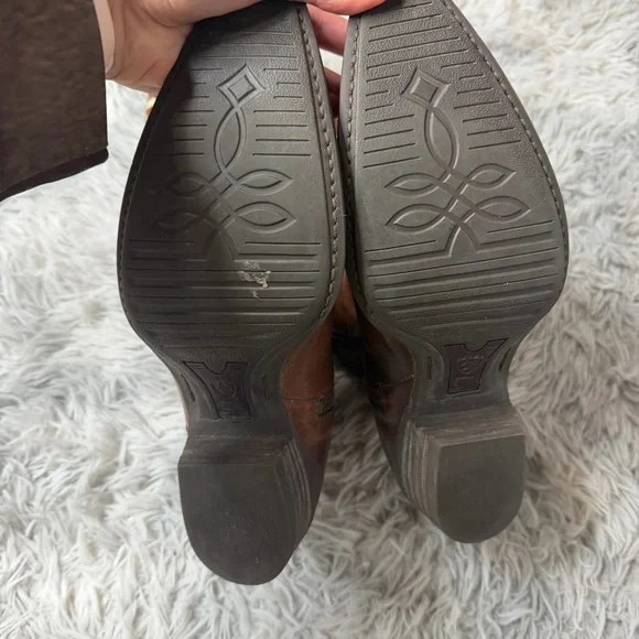 Ariat Hacienda Tall Knee High Leather Cowgirl Cowboy Western Boots Boho Size 10 - Picture 6 of 10